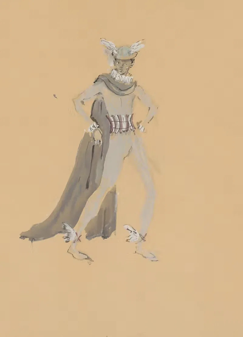 Amphitryon – maquette de costume – Mercure — Christian Bérard