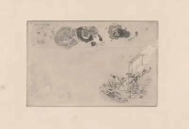 Frontière de Belgique, billet à désordre — Félicien Rops