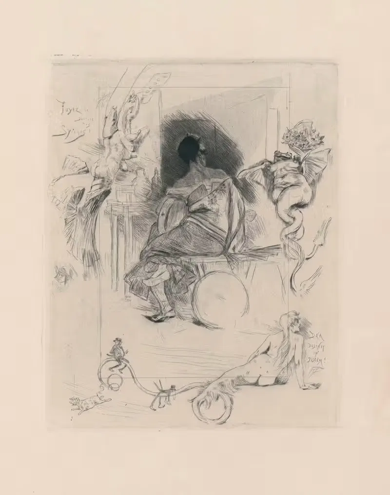 Последняя Маха by Феликс Ропс, 1880 — digital art print download