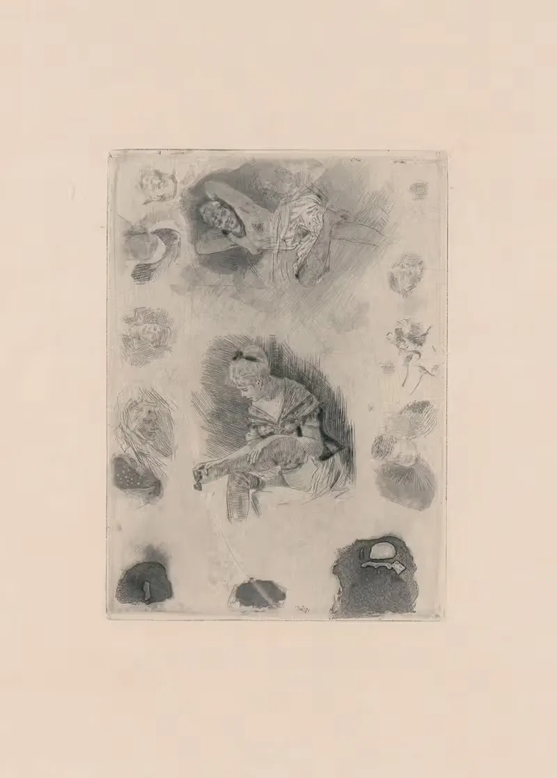 Туфля Золушки и Отдых by Феликс Ропс, 1880 — digital art print download