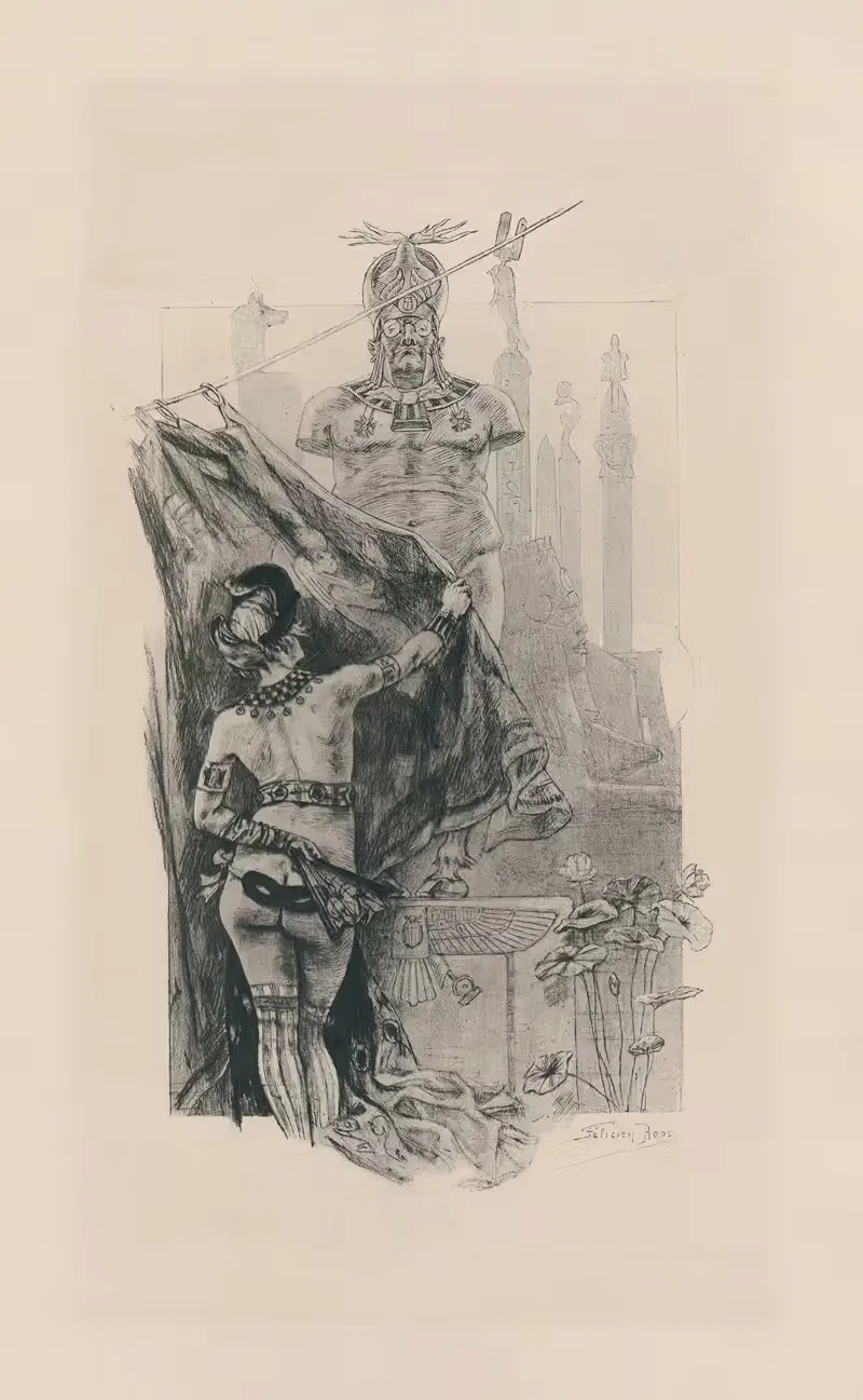 Возвращение Содома by Феликс Ропс, 1890 — digital art print download