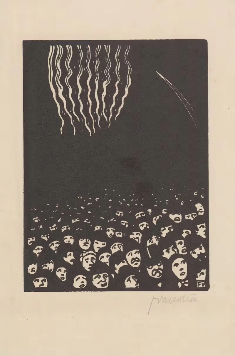 Fireworks (Le feu d'artifice) by Félix Vallotton, 1901 — digital art print download