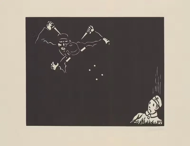 В темноте (Dans les Ténèbres) by Феликс Валлотон, 1916 — digital art print download