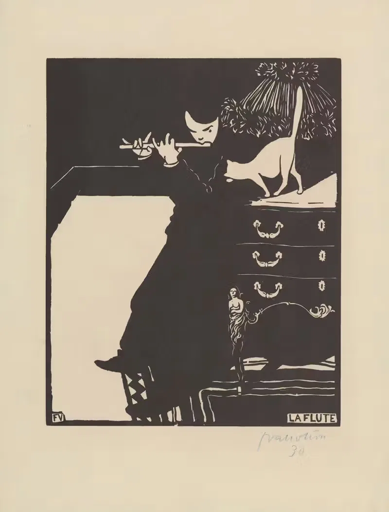 La flûte by Félix Vallotton, 1896 — digital art print download