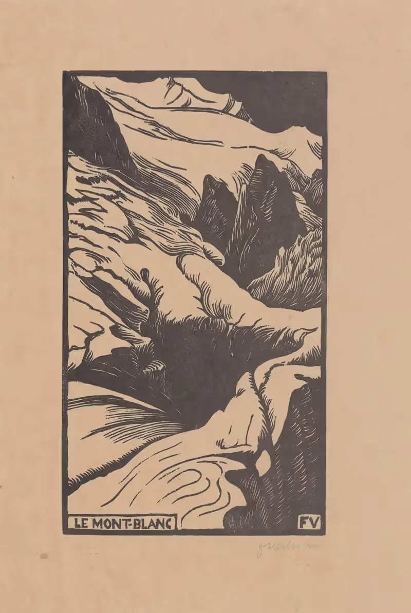 Le Mont-Blanc by Félix Vallotton, 1892 — digital art print download