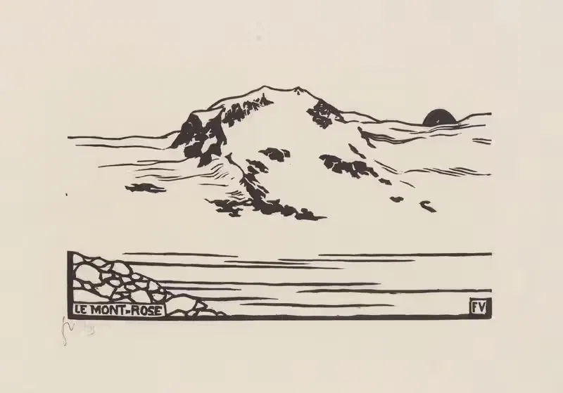 Le Mont-Rose by Félix Vallotton, 1892 — digital art print download