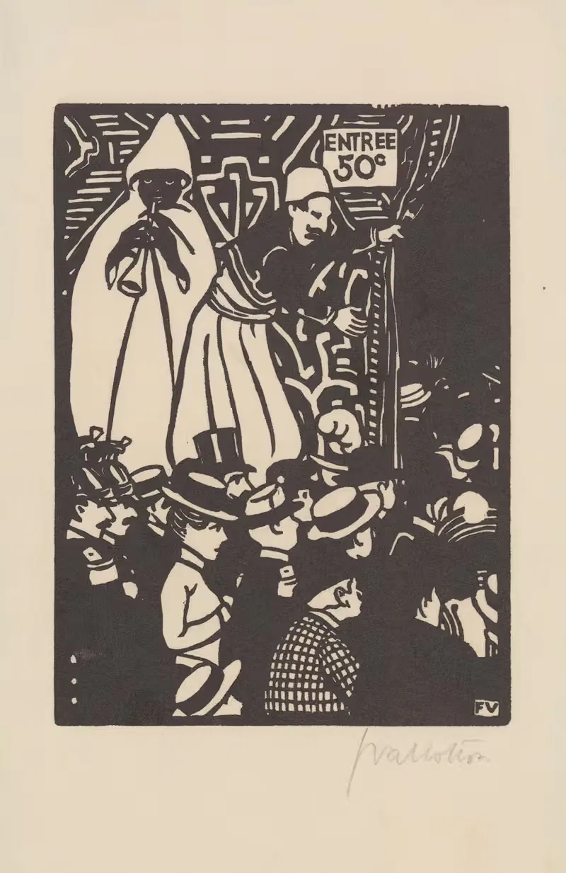 Улица Каира by Феликс Валлотон, 1901 — digital art print download