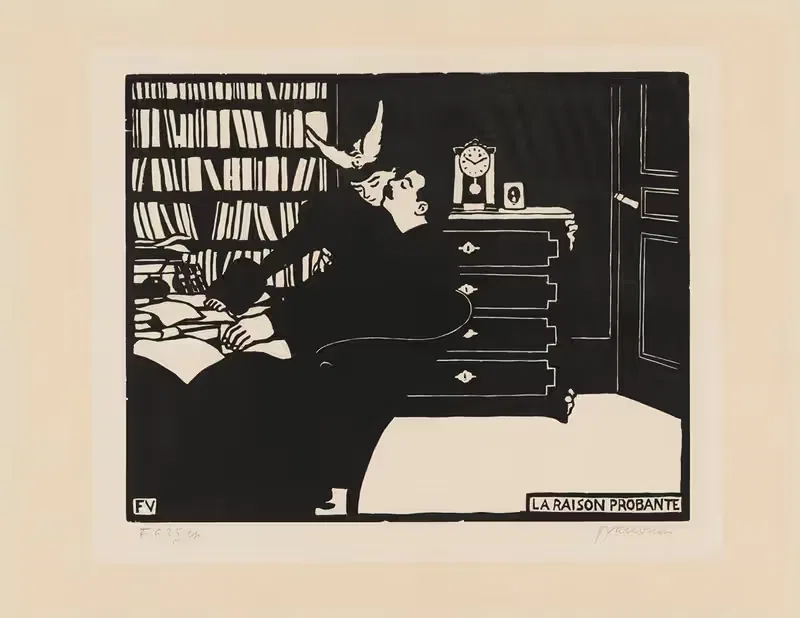 Убедительная причина (Ла Резон пробант) by Феликс Валлотон, 1898 — digital art print download