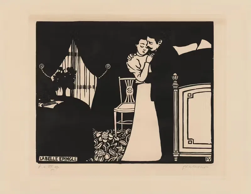 Прекрасная булавка by Феликс Валлотон, 1898 — digital art print download