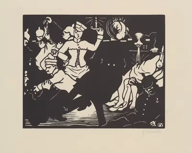 Оргия (L'Orgie) by Феликс Валлотон, 1916 — digital art print download