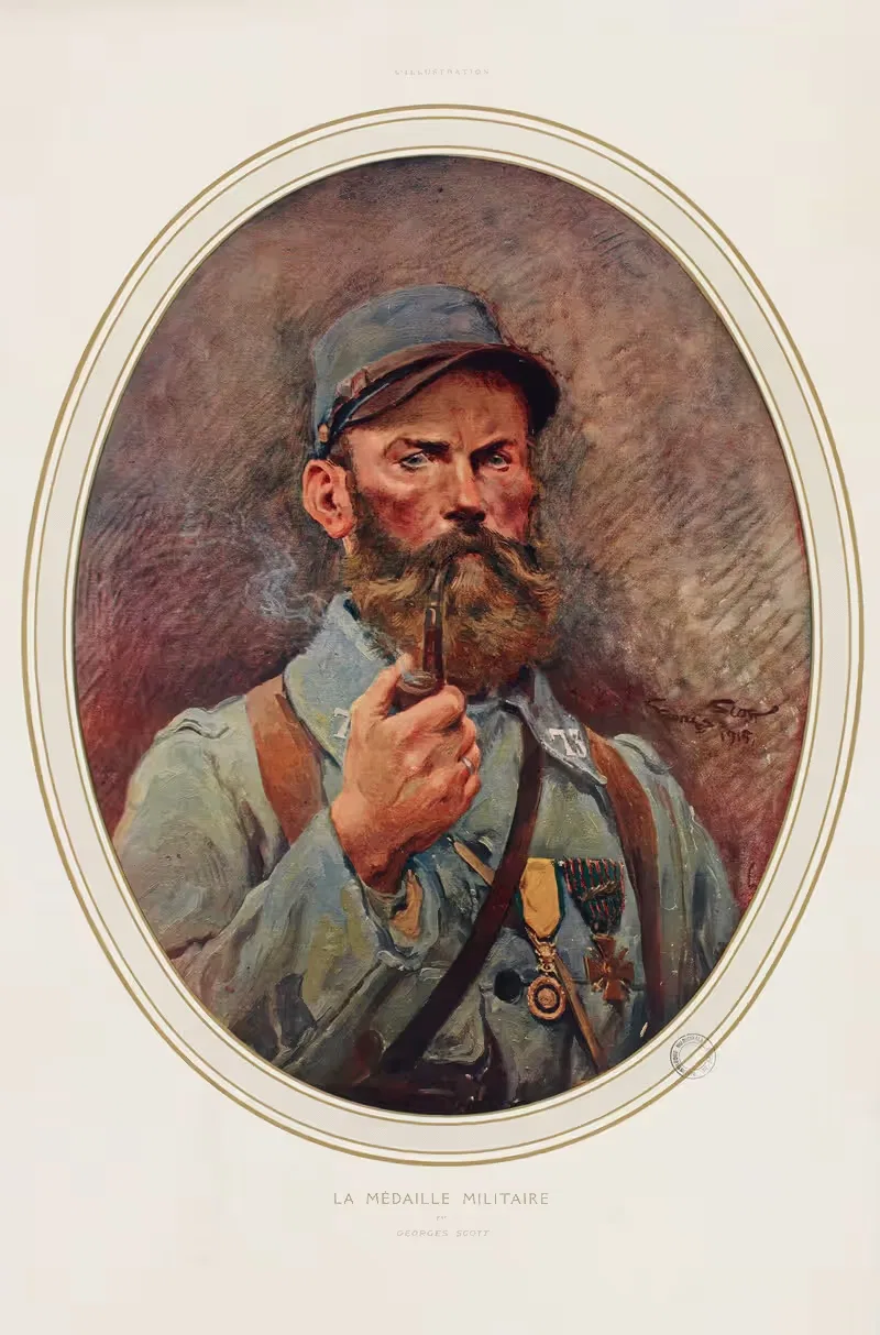 La médaille militaire by Georges Bertin Scott, 1915 — digital art print download
