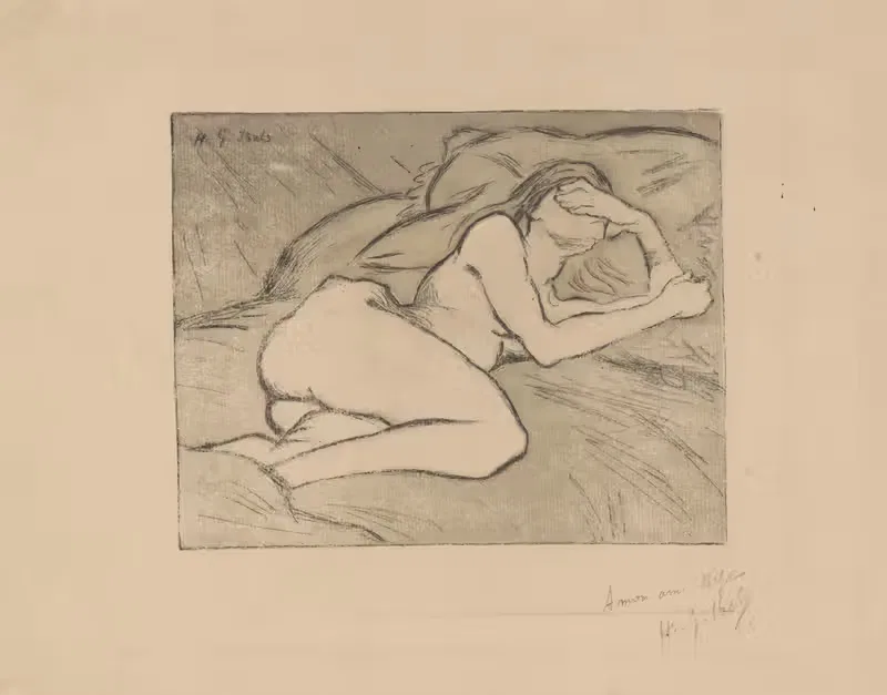 Femme nue allongée — Henri-Gabriel Ibels