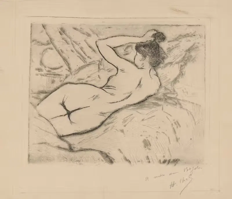 Femme nue allongée — Henri-Gabriel Ibels