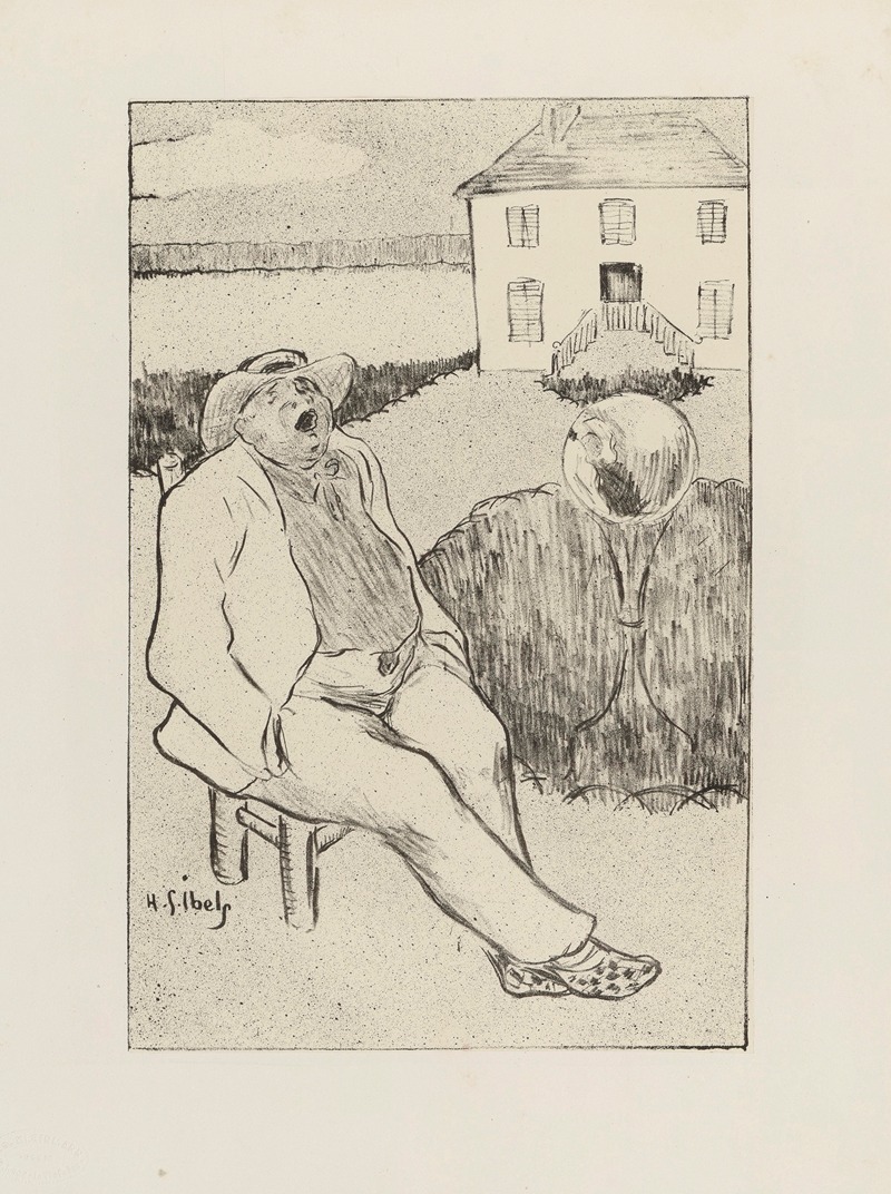 Столбы by Анри-Габриэль Ибель, 1895-1900 — digital art print download