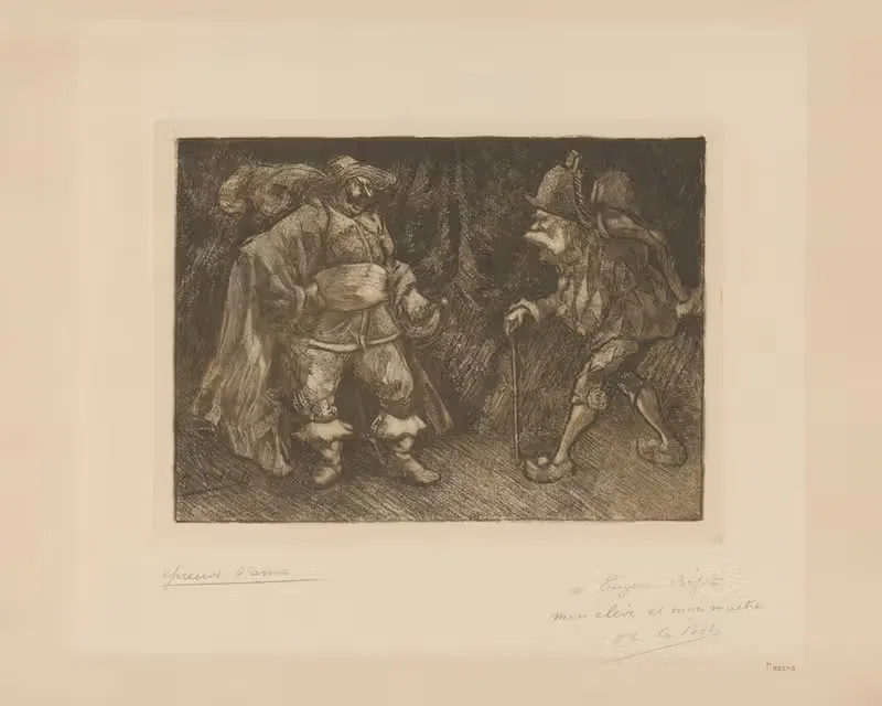 Сцена итальянской комедии by Анри-Габриэль Ибель, 1897 — digital art print download