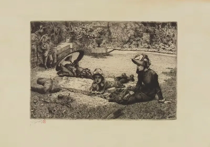 En plein soleil by Джеймс Тиссо, 1881 — digital art print download