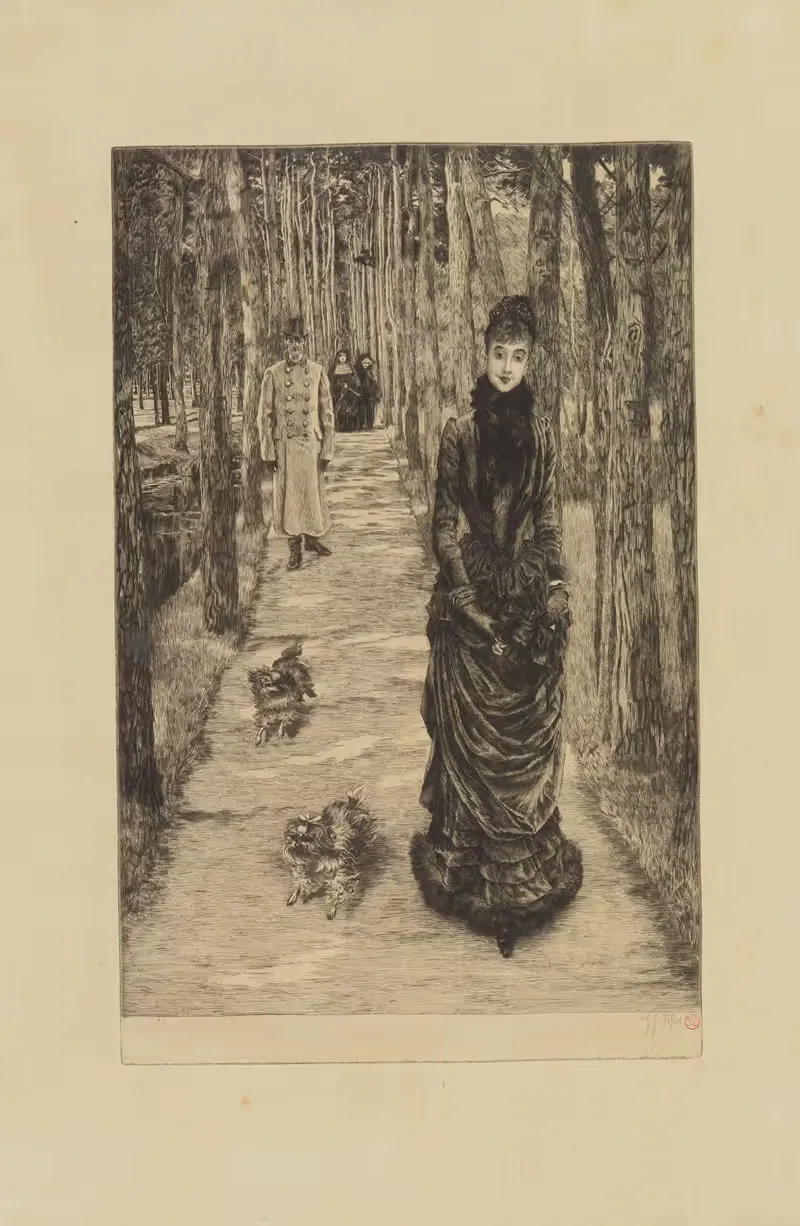 Загадочная by Джеймс Тиссо, 1885 — digital art print download