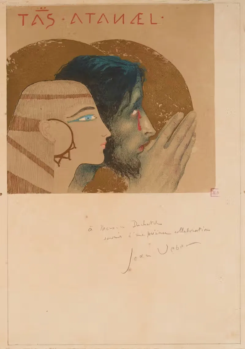 Thaïs et Athanael by Jean Veber, 1893 — digital art print download