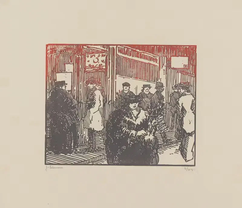 Угол улицы в Сохо by Жан-Эмиль Лабурёр, 1909 — digital art print download