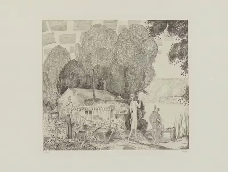 L'Auberge du bord de l'eau — Jean-Émile Laboureur