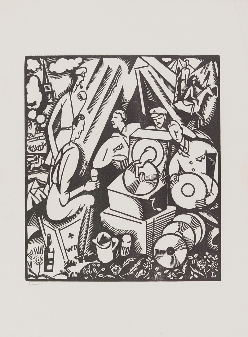 Граммофон by Жан-Эмиль Лабурёр, 1918-1921 — digital art print download