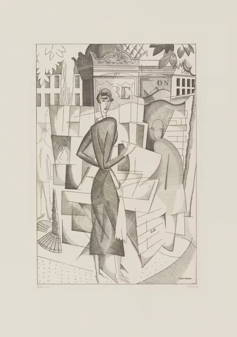 Киоск с газетами by Жан-Эмиль Лабурёр, 1920-1929 — digital art print download