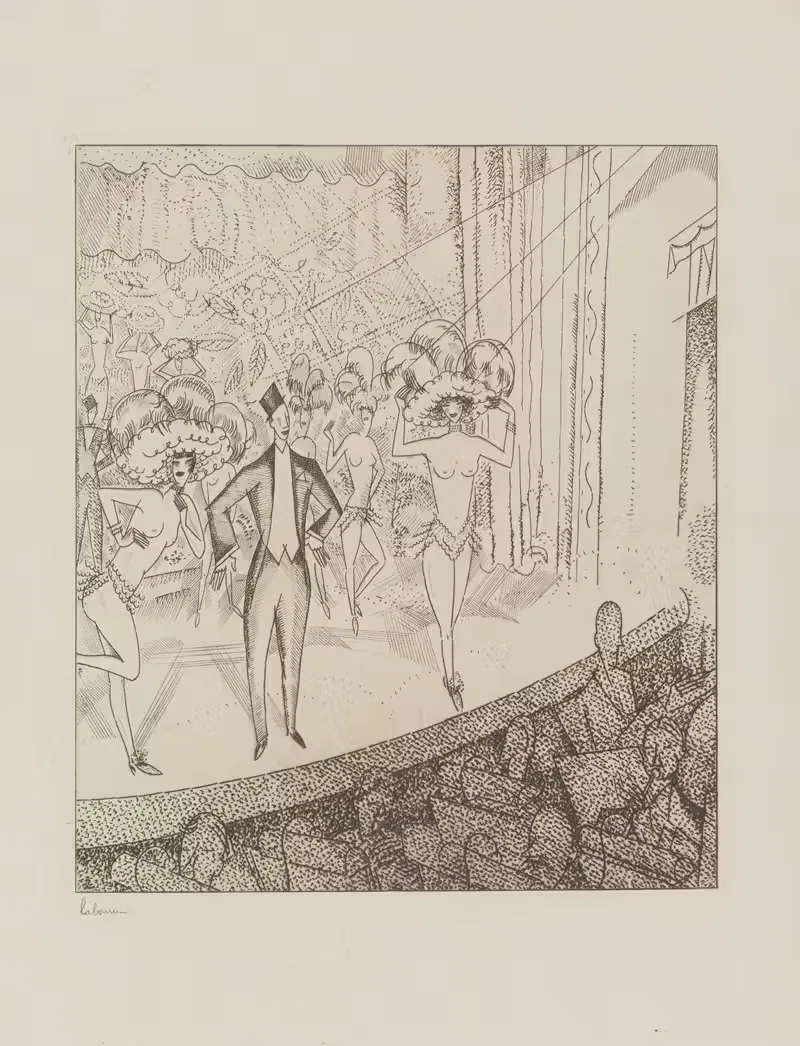 Ню в мюзик-холле by Жан-Эмиль Лабурёр, 1931 — digital art print download