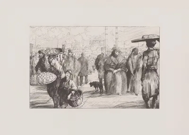 Галатский мост by Жан-Эмиль Лабурёр, 1911 — digital art print download