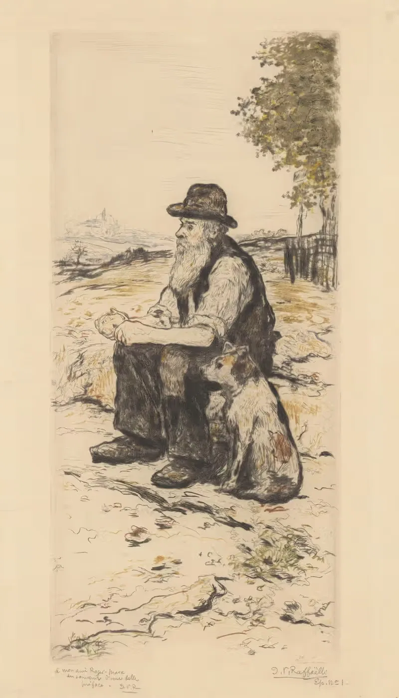 Les deux amis by Jean François Raffaëlli, 1898 — digital art print download