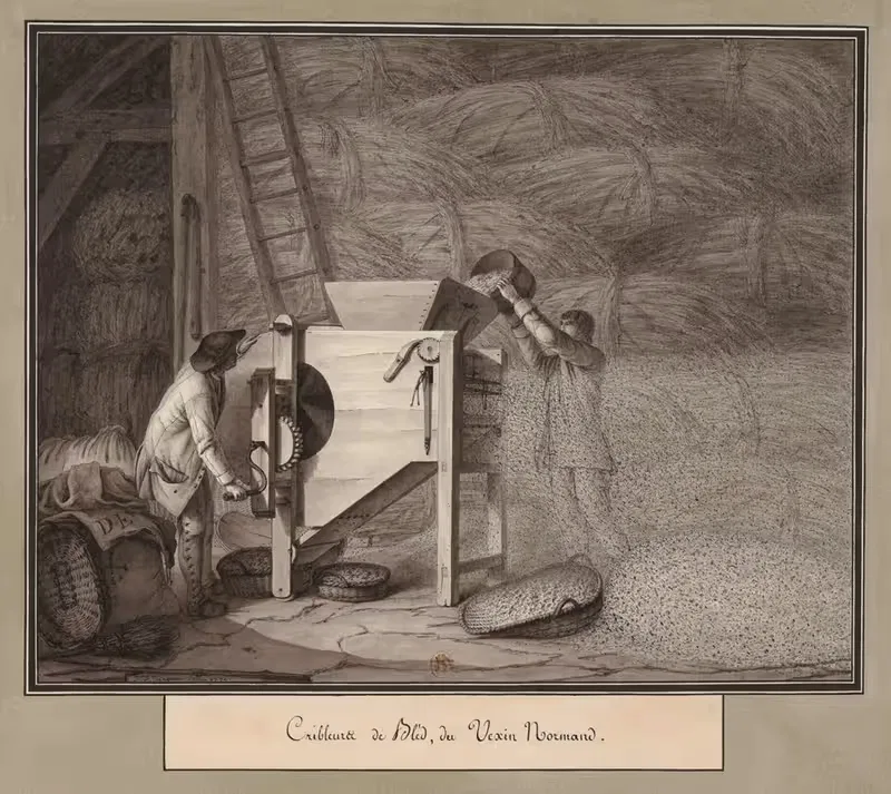 Сеятели пшеницы, из Вексена Нормандского by Жан Жак Лекё, 1790 — digital art print download