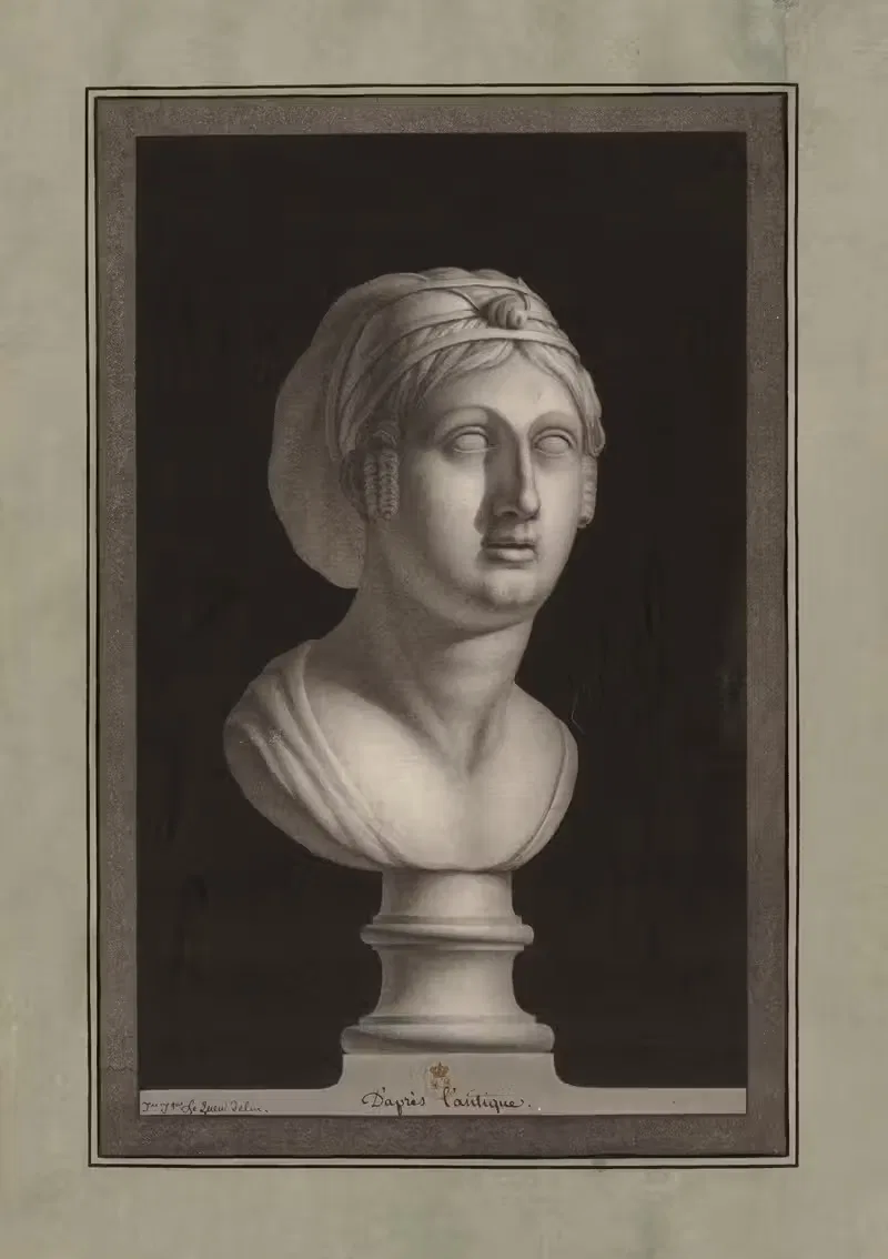 D'après l'antiqu 2 by Jean Jacques Lequeu, 1777-1825 — digital art print download