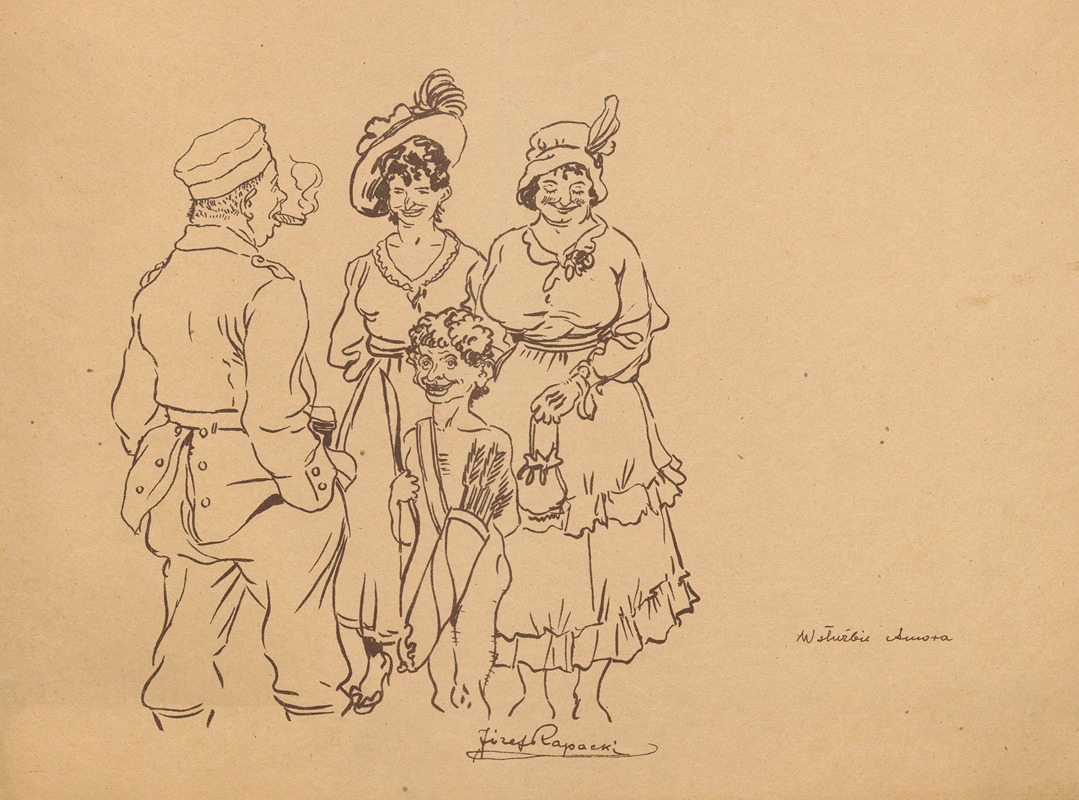 Служение Амору by Юзеф Рапацкий, 1915-1918 — digital art print download