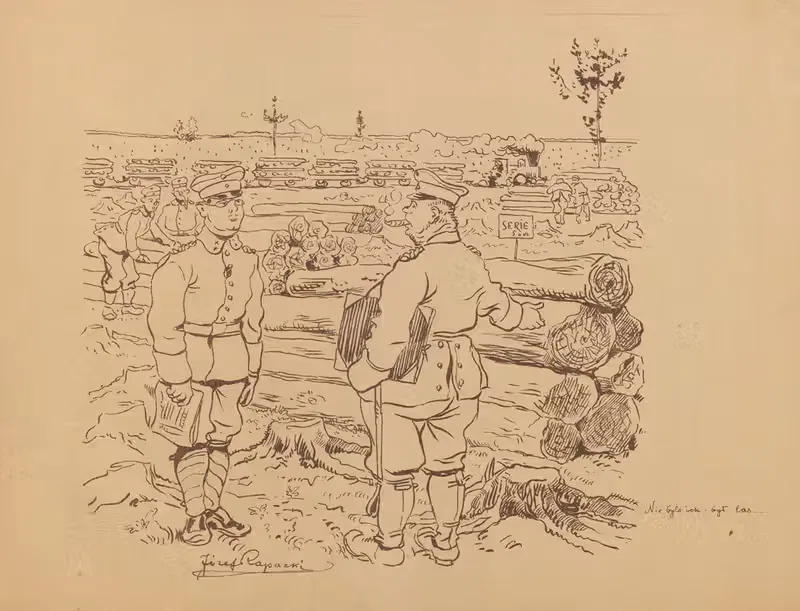 Их больше не было, только лес... by Юзеф Рапацкий, 1915-1918 — digital art print download