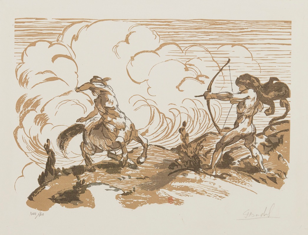 Бой by Жюль Шадель, 1929 — digital art print download