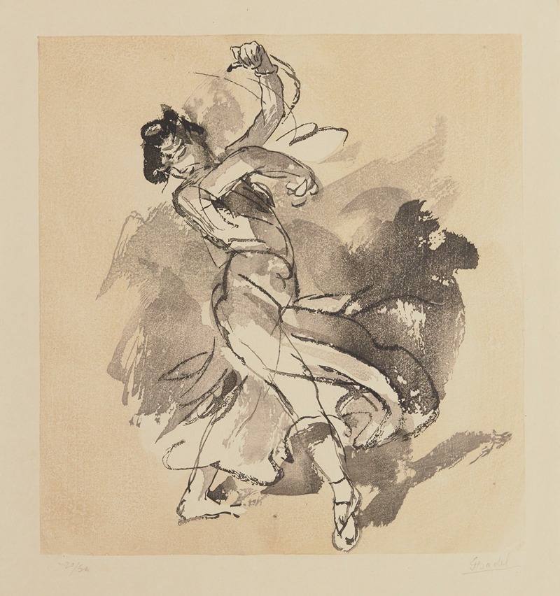 Танцовщица by Жюль Шадель, 1936 — digital art print download