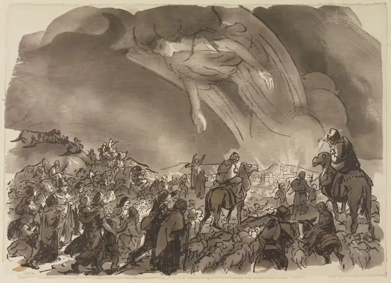 Благовещение пастухам by Жюль Шадель, 1932 — digital art print download