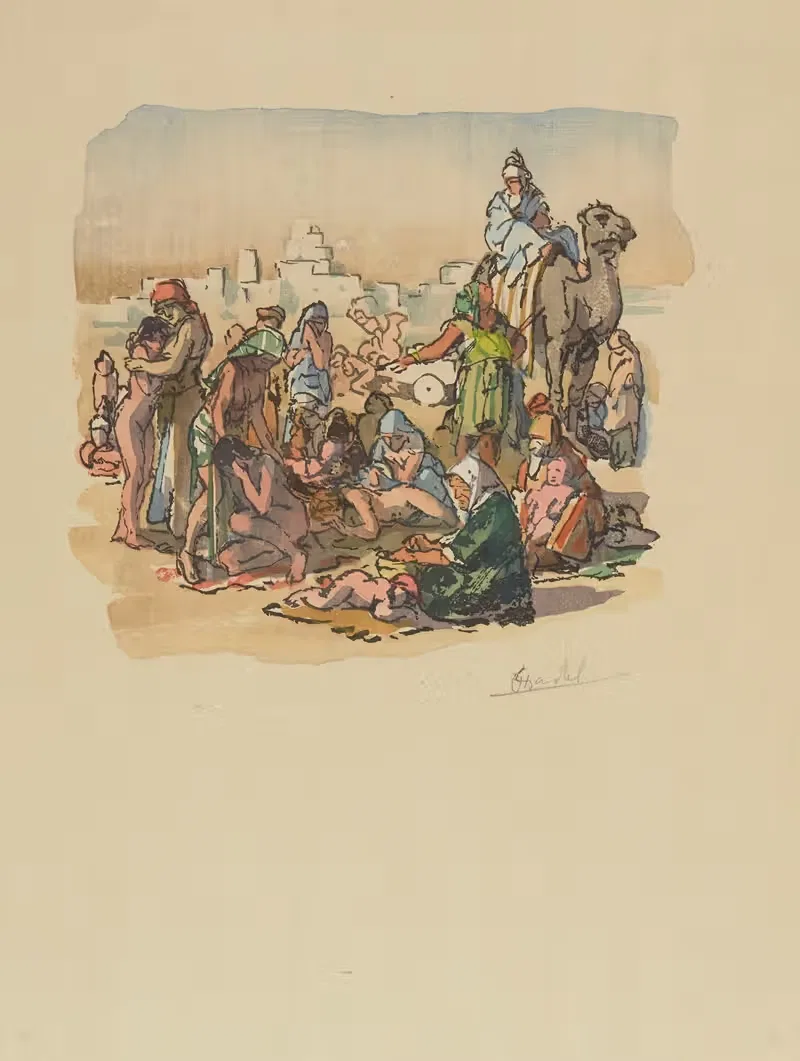 Проект иллюстрации книги by Жюль Шадель, 1938 — digital art print download