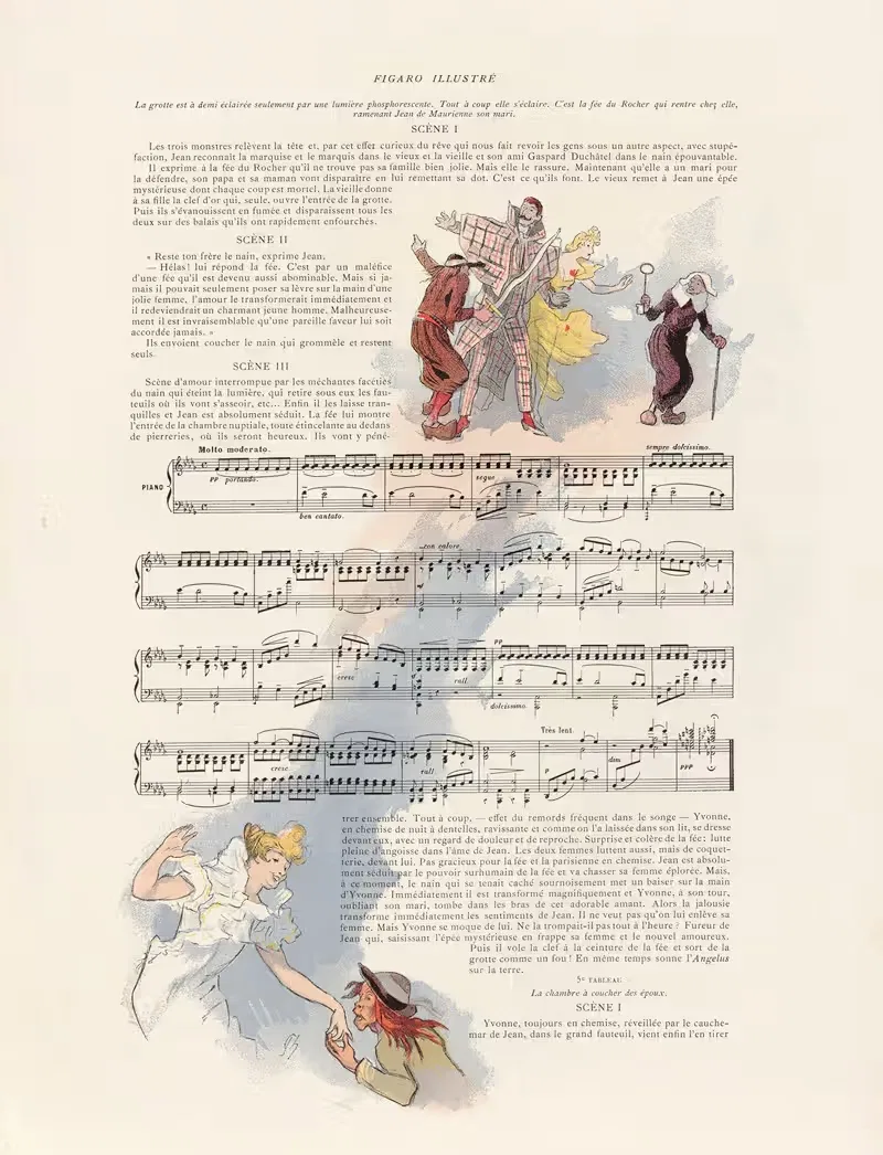La Fée du Rocher Pl.7 by Jules Chéret, 1894 — digital art print download