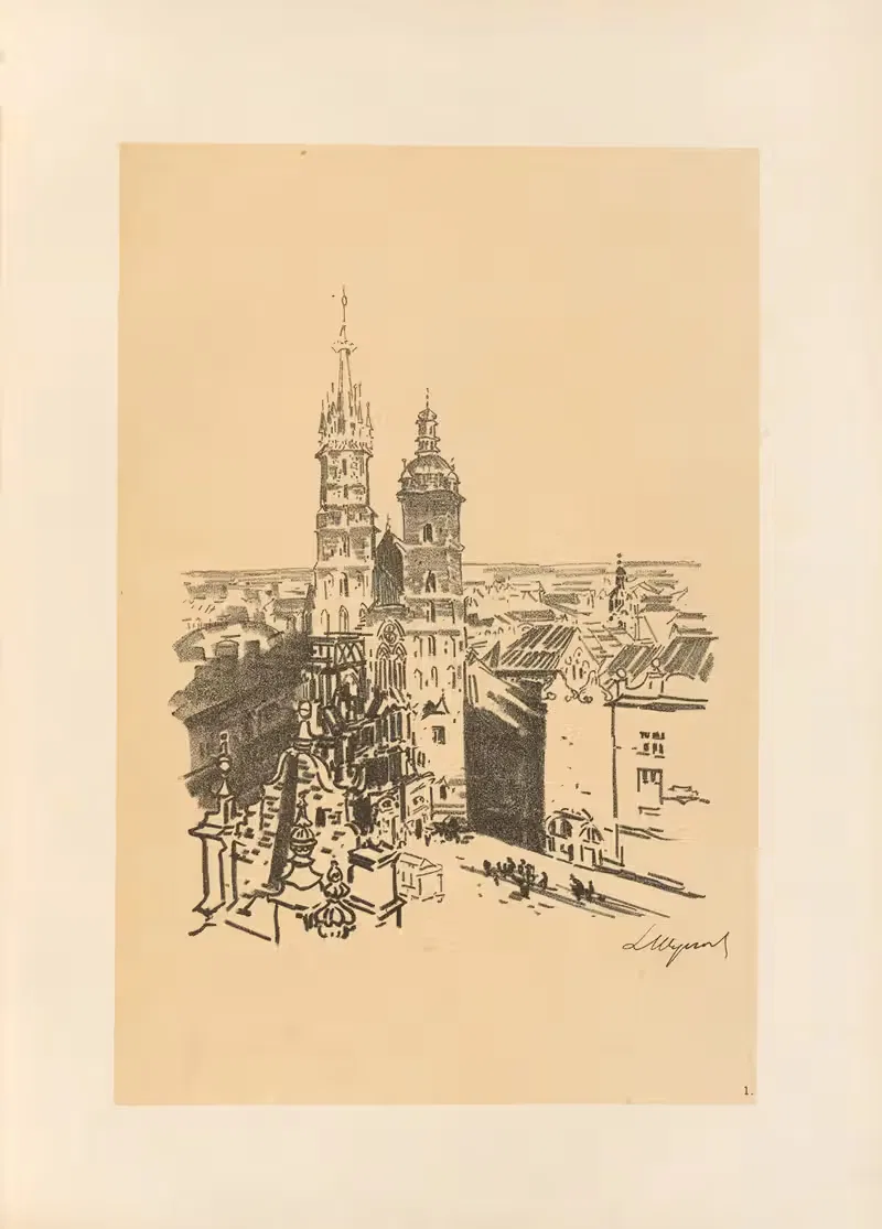 Церковь Святой Марии. by Леон Вычулковский, 1915 — digital art print download