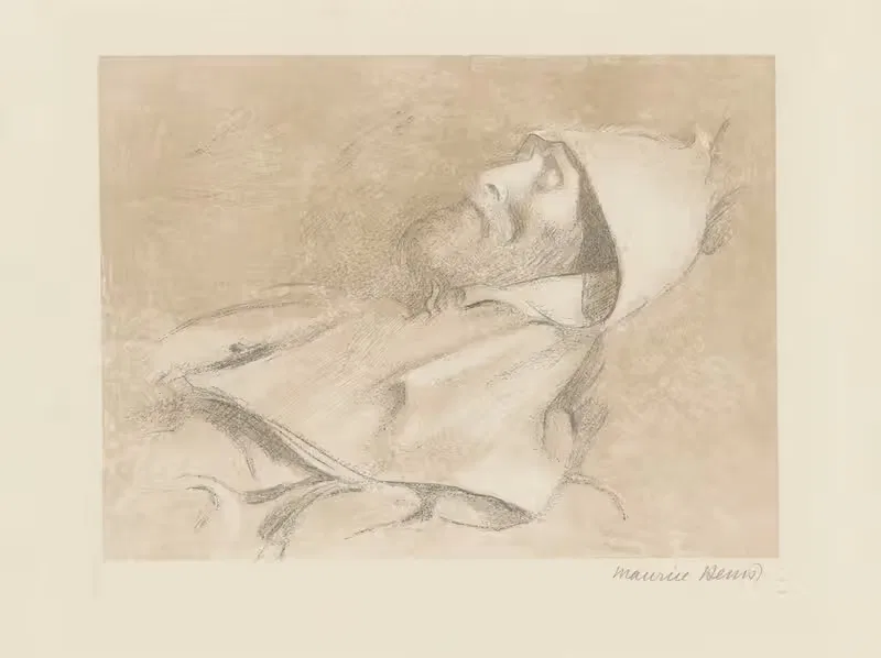 Габриэль Томас на смертном одре by Морис Дени, 1932 — digital art print download