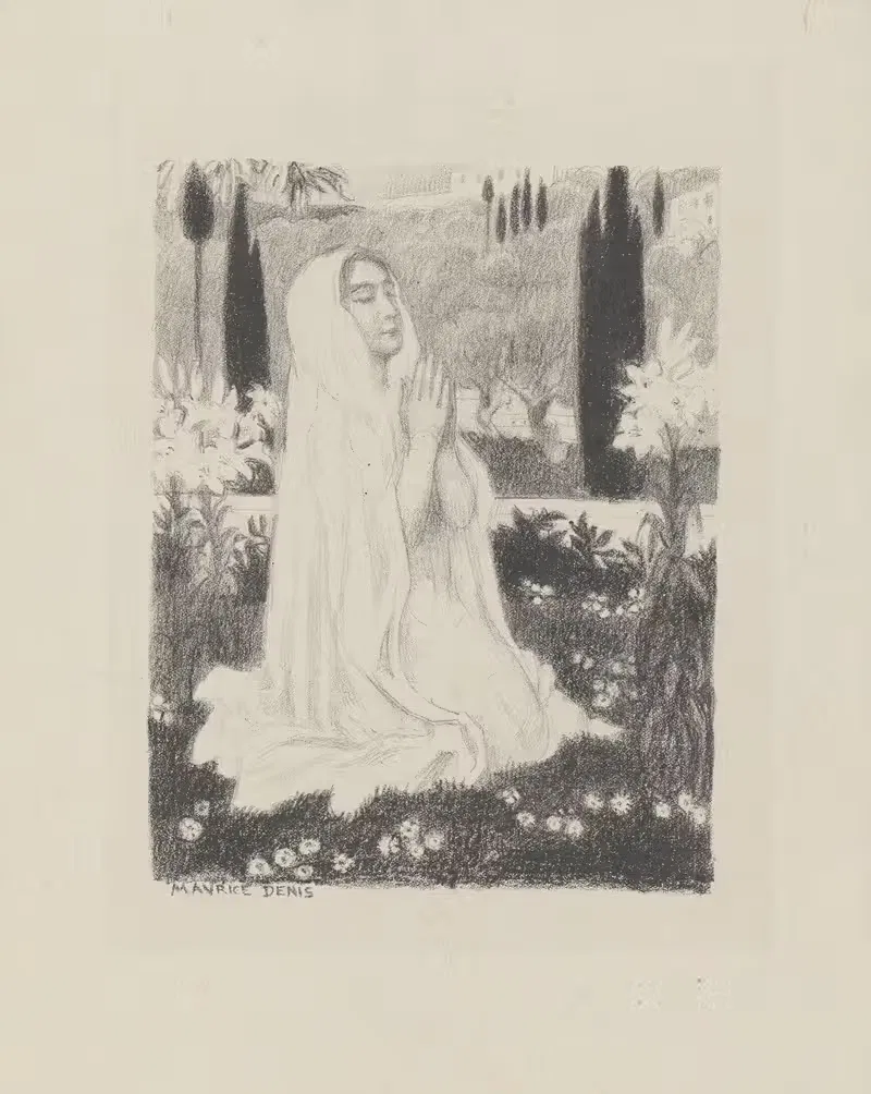 Музыкантка тишины by Морис Дени, 1929 — digital art print download