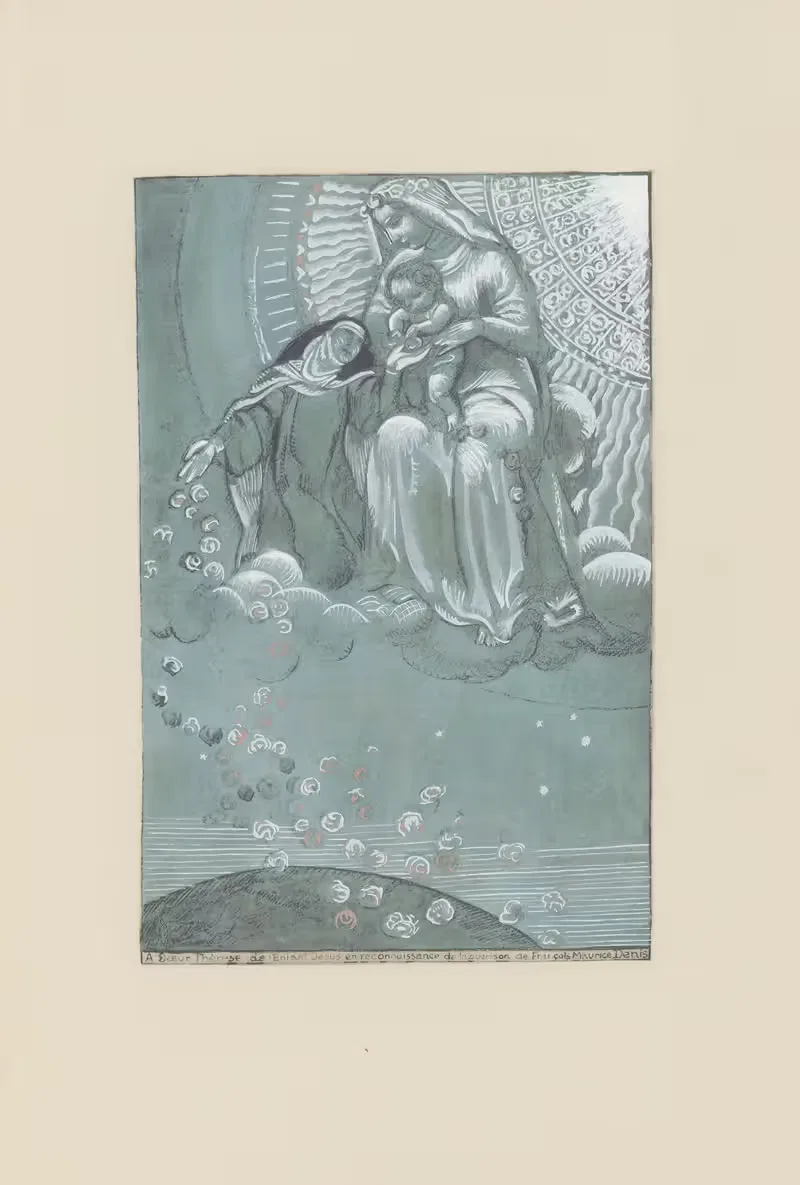 Дева с младенцем и святая Тереза by Морис Дени, 1917 — digital art print download
