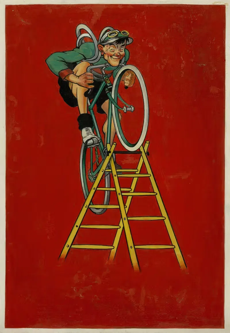 Гримпер на лестнице by Мишель Либо, 1922 — digital art print download