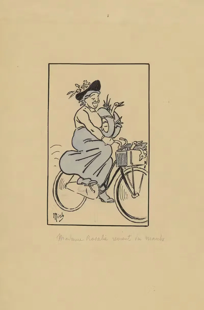 Madame Rosalie revient du marché — Mich (Michel Liebeaux)