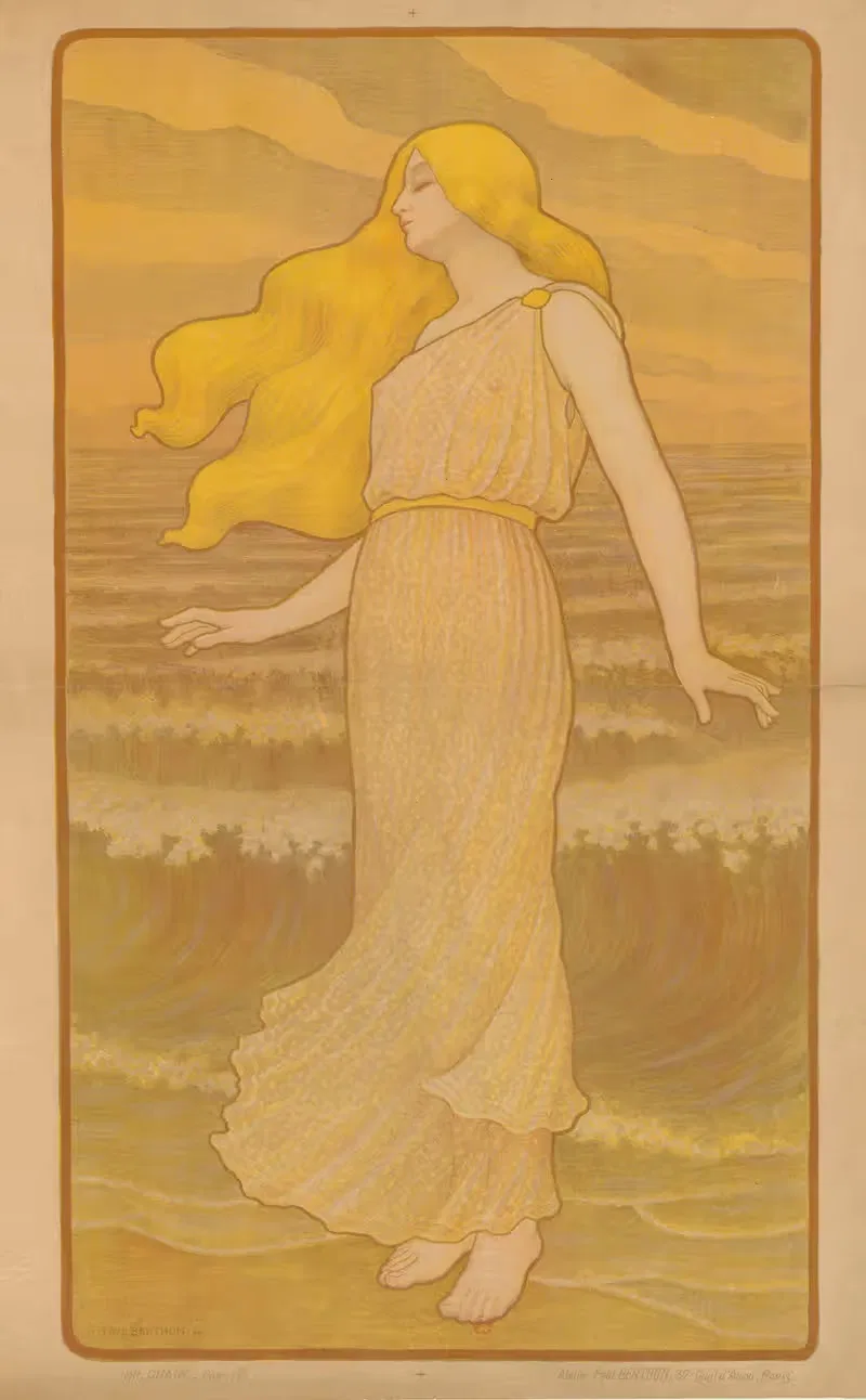 Волна by Поль Бертон, 1899 — digital art print download