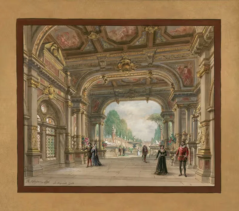 Гугеноты, акт I by Филипп Мари Шаперон, 1896 — digital art print download