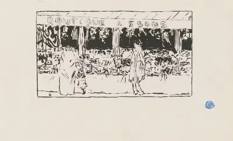 Boutique à cinq sous by Pierre Bonnard, 1893 — digital art print download