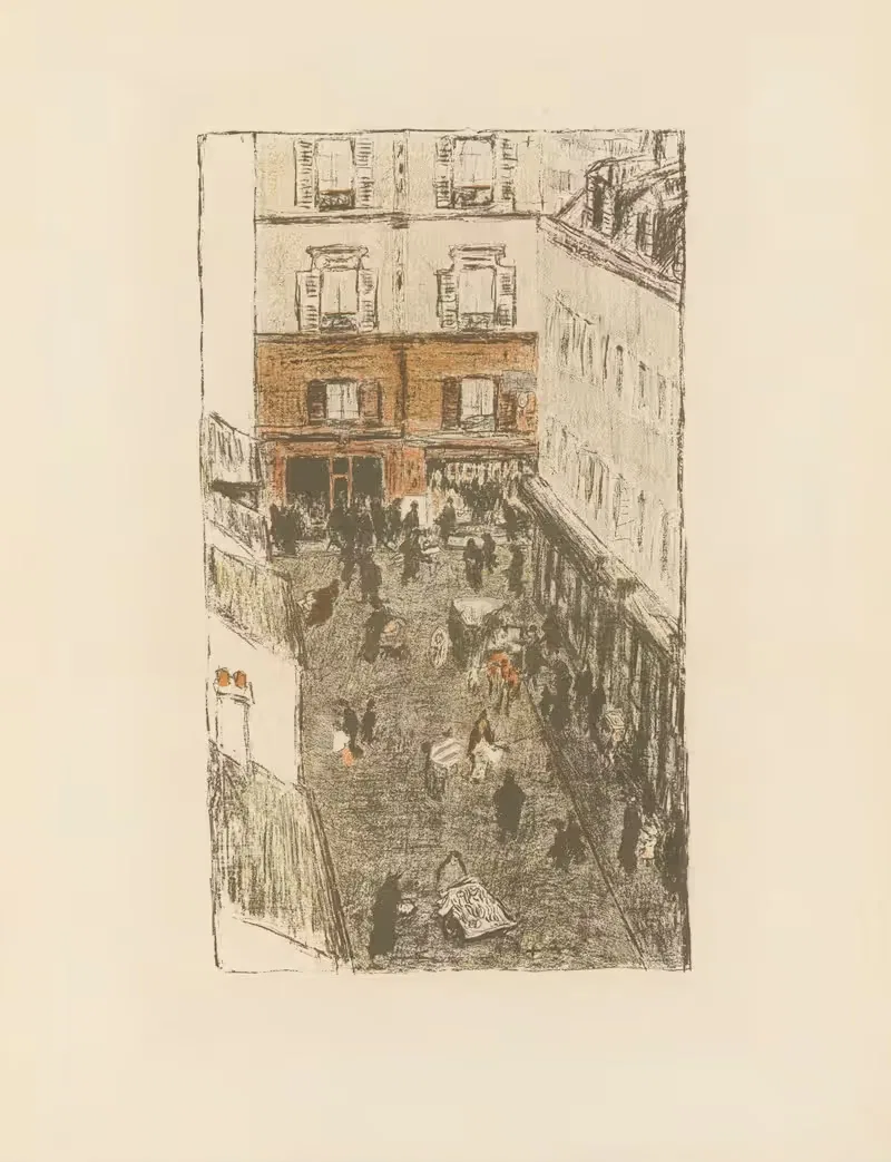 Coin de rue vue d'en haut — Pierre Bonnard