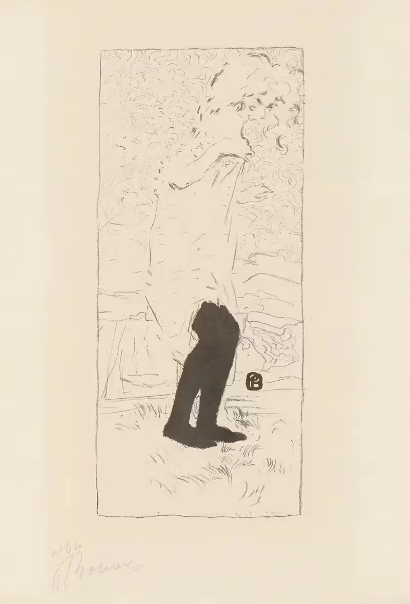 Jeune femme aux bas noirs — Pierre Bonnard