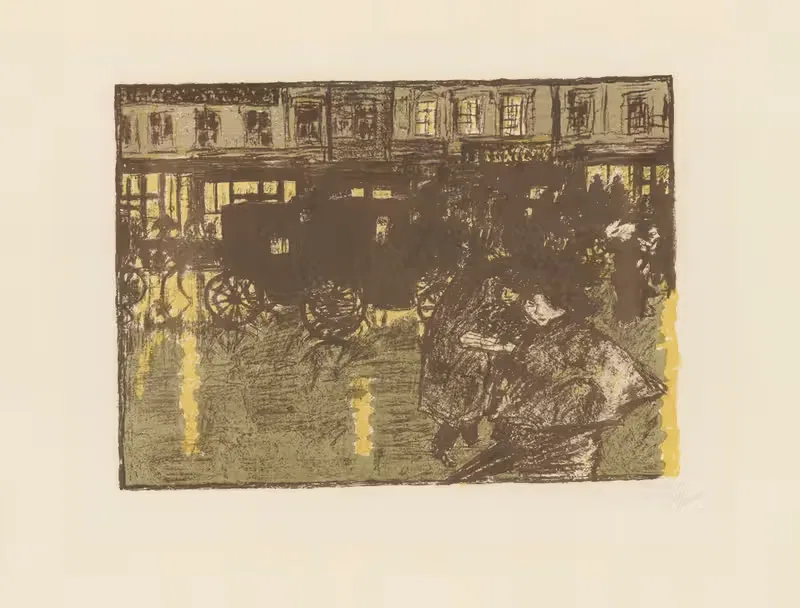 Rue, le soir, sous la pluie — Pierre Bonnard